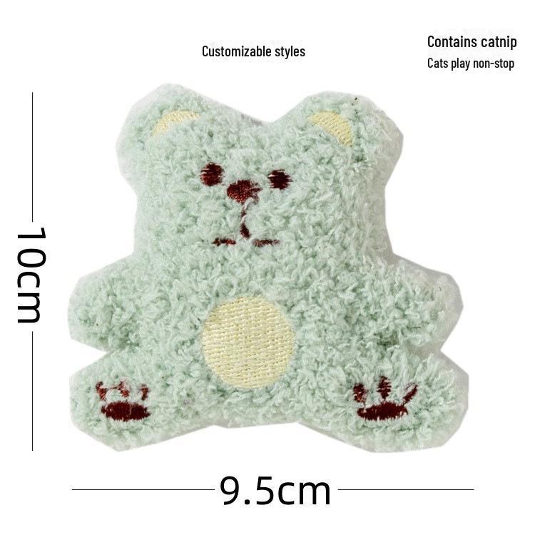 New Catnip Plush Toy: Cat Grass-Infused, Bite & Scratch Resistant, Self-Entertaining Doll for Cats