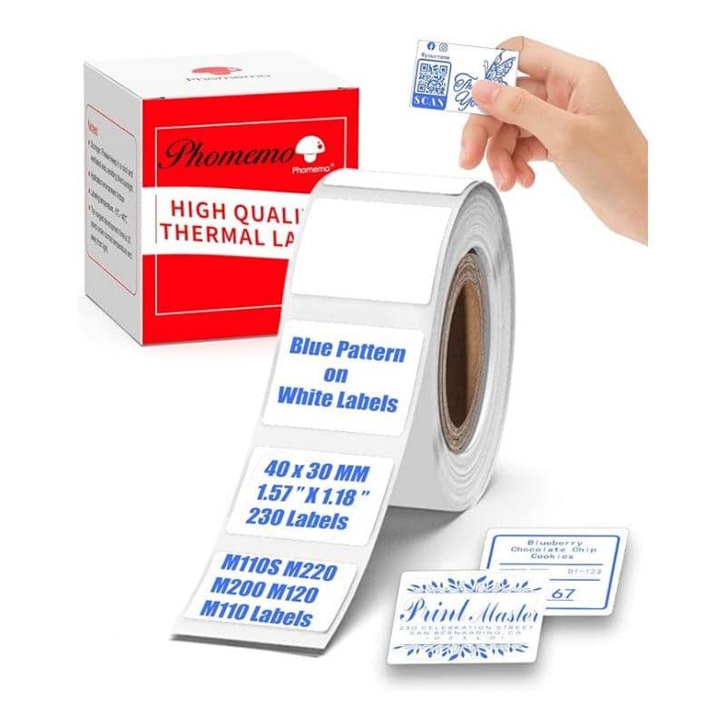 Phomemo Square Color Label Paper, 40x30mm, Compatible with M110/M120/M200/M220, One Roll