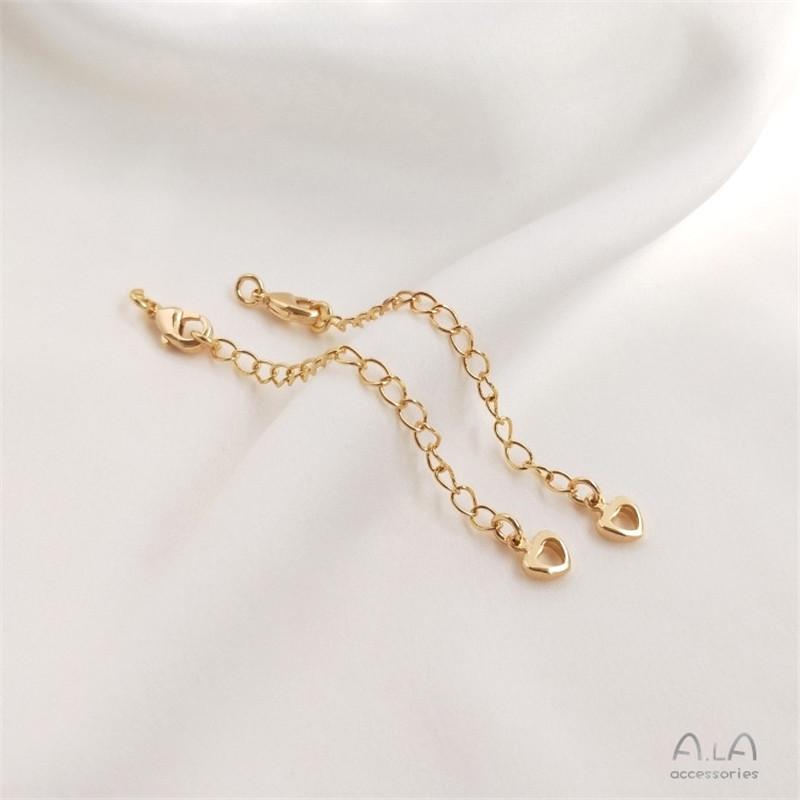 14K Gold Filled Color-Retaining Extension Chain for DIY Jewelry