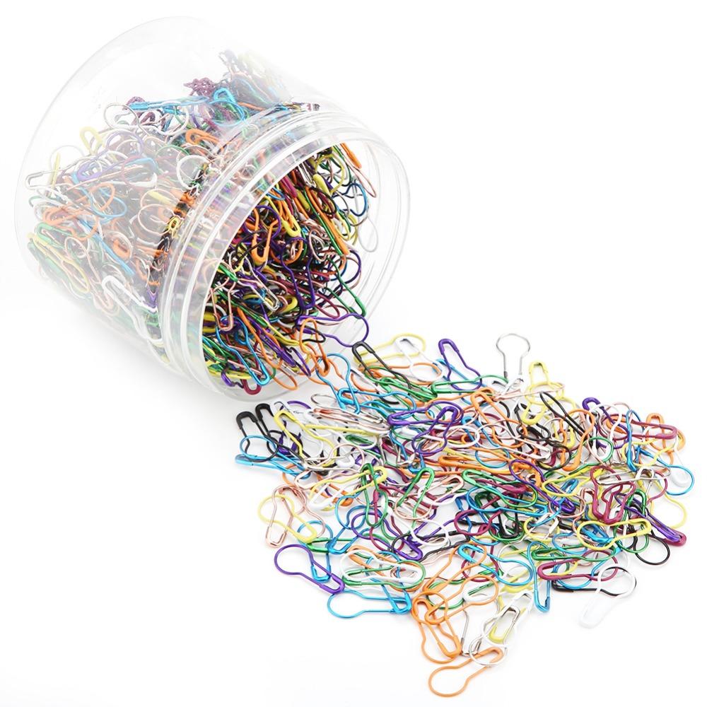 1000pcs 0.87 Inch Safety Pins Mixed Colors Calabash Pins Gourd Shape Pins Sewing Projects