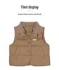 2026 Korean Style Patchwork Down Cotton Women's Sleeveless Winter Vest - Trendy European Outerwear