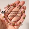 Rose Quartz Unakite And White Jade Beaded Bracelet With Silver Lotus Charm Serene Fashion Jewelry For Men Women Daily Wear Simple Versatile Accessory