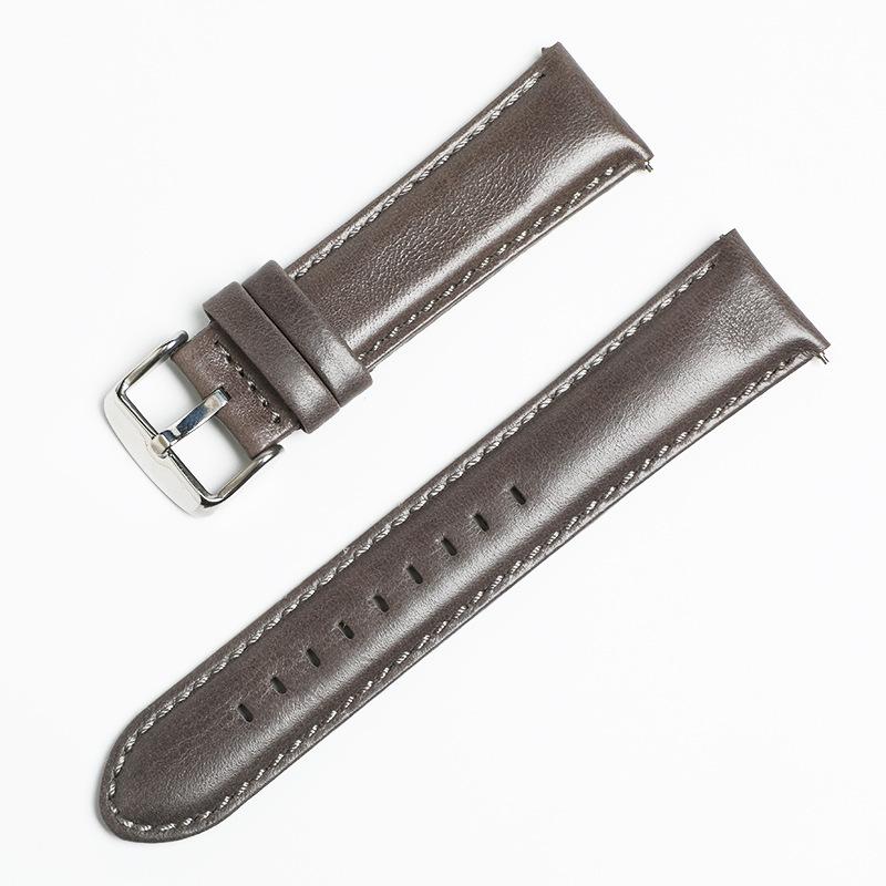 The Genuine Leather Strap Is Suitable for Huawei Gt2pro Strap Gt3 Men's and Women's Smart Watches with Universal First-layer Cowhide Wristbands.