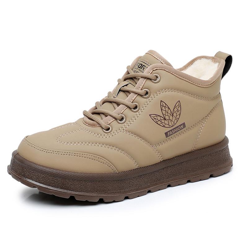 

Обувь женская зимняя новая сноубутсы удобные бархатные теплые повседневные туфли мягкая подошва нескользящая обувь для мамы 41 хаки