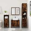 VidaXL Bathroom Vanity Unit Smoked Oak 65x33x60 Cm, Bathroom Sink Unit, Bathroom Furniture 849266