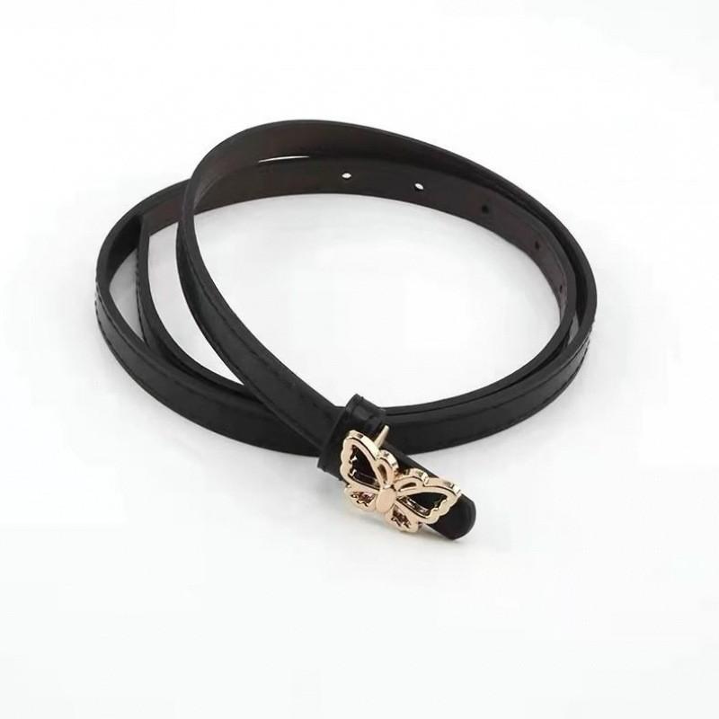 Butterfly Elegant Black Decorated Womens Fashionable Denim Pants Belt For Outfits Stylish
