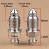 Universal CNC M10x18 Pitch 1.0/1.25mm Motorcycle Brake Calipers Bleed Screw Nipple Oil Hose Oil Drain Nozzle Bolt With Dust Cap