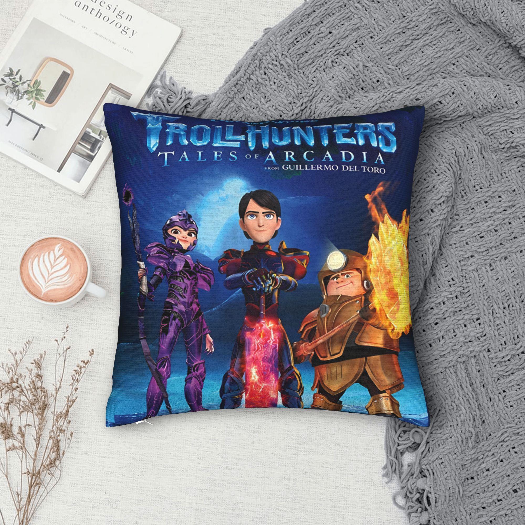 Fine Glasses Unisex Trollhunters Tales Of Arcadia Pillow Cover Cute Funny Pillow Case For Sofa Couch Bed Living Room Soft Pillowcases Gift