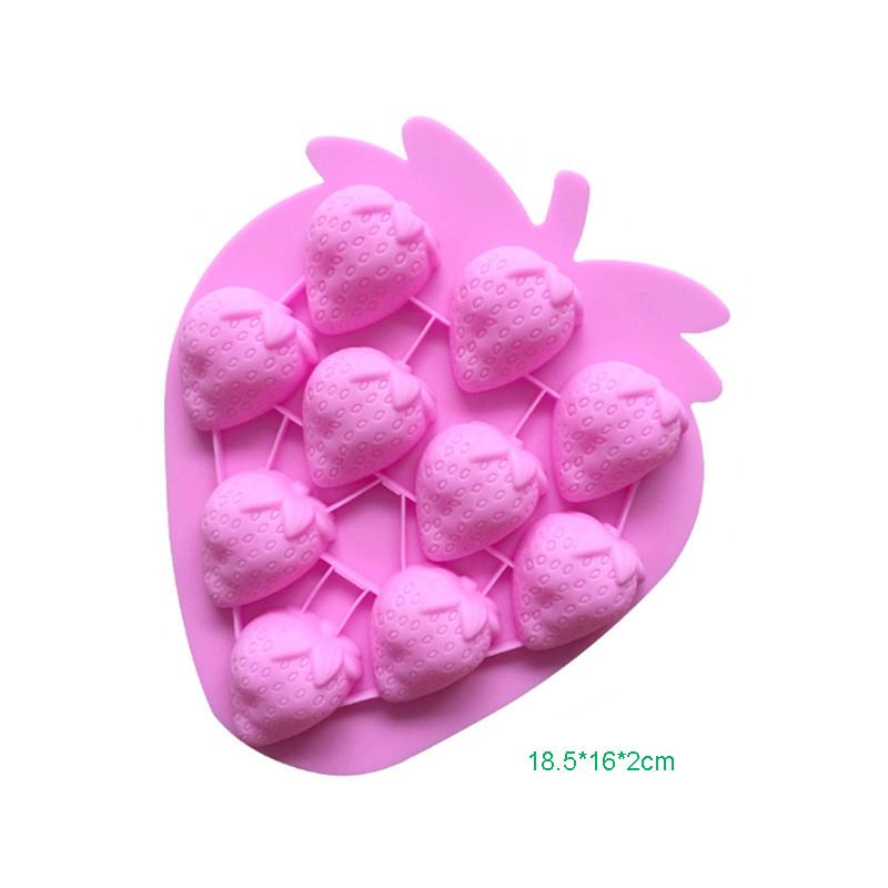 Maple Leaf Chocolate Molds Cactus Strawberry Ice Cube Tray Flamingo Apple Fruit Silicone Mould Soap Cupcake Cake Decorating Tool