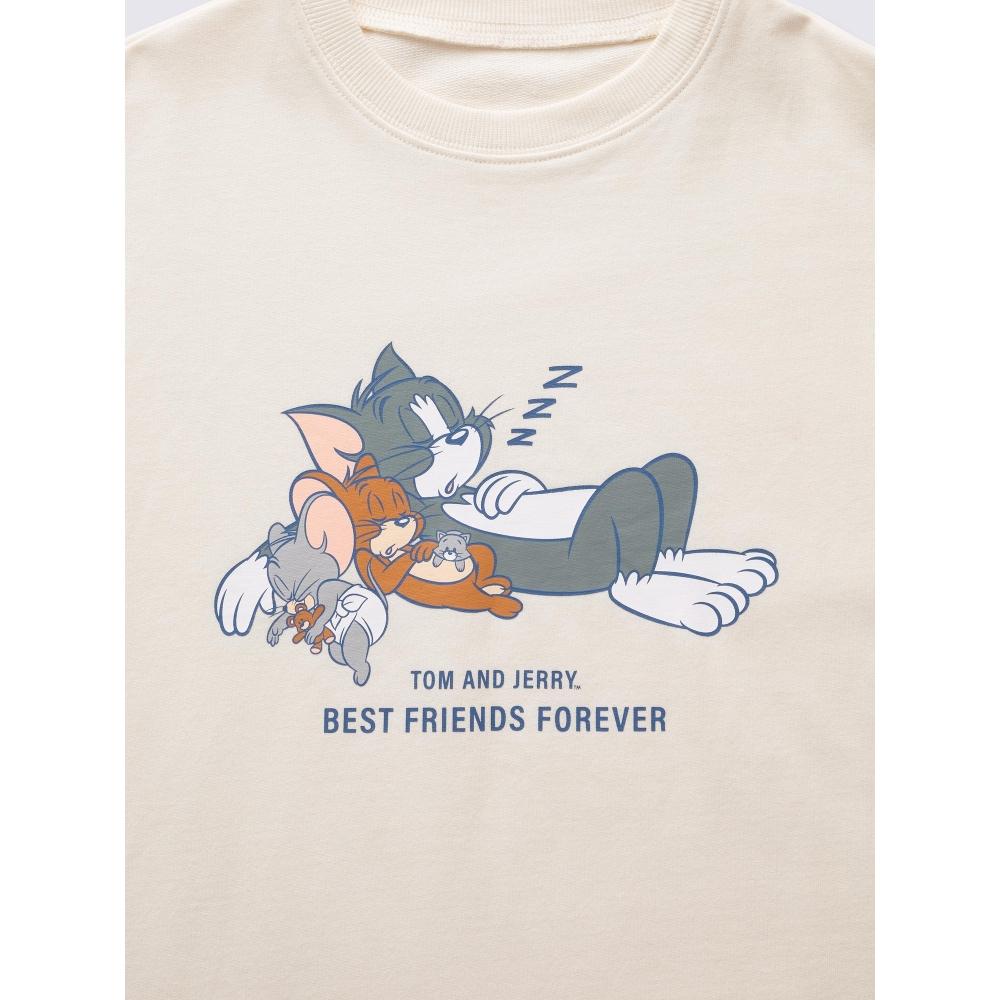 Gu By Uniqlo Kids Cotton Sweat Lounge Set Tom And Jerry