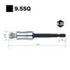 VESSEL Hard Forged Swing Mirror Socket Adapter (Long) 9.5mm Socket TA20WSQ3L