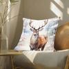 Deer Forest Animals Pillow Case Fashion Square Pillowcase Bedroom Sofa Room Ins Decoration Leisure