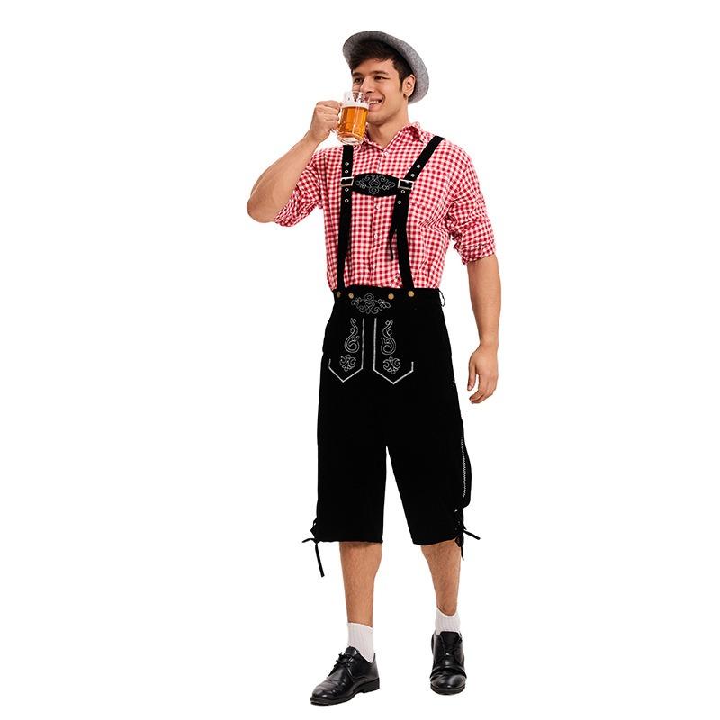 New suspender overalls adult men's carnival beer festival party handsome