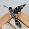 Yousheng Bird Brooch Realistic Flying Bird Colorful Rhinestone Decor Smooth Clothes Decoration Jewelry Anti-rust Colorfast Lady Dress Shirt Collar
