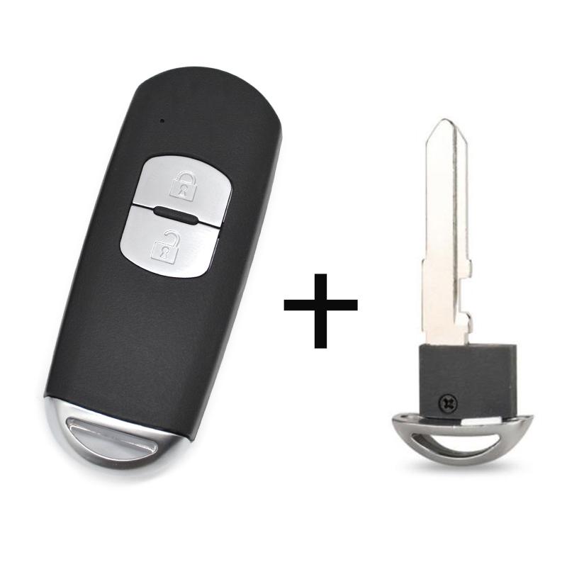 BZTOPKEYS Replacement smart car key shell for Mazda 3 6 CX-3 Axela CX-5 CX-7 Atenza Artz 2/3button Remote key Case Cover