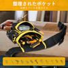 Tool Belt, Waist Tool Set, Work Belt Bag, Tool Belt Pouch, 27 Pockets, Magnetic Suction, Detachable, Adjustable, Heavy-Duty, for Electricians, Carpent