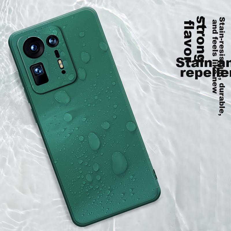 Xiaomi MIX4 Phone Case, Xiaomi MIX4 Protective Cover, Full Lens Protection Upgraded Frosted Anti-Drop Slim Silicone Soft Case - Midnight Black