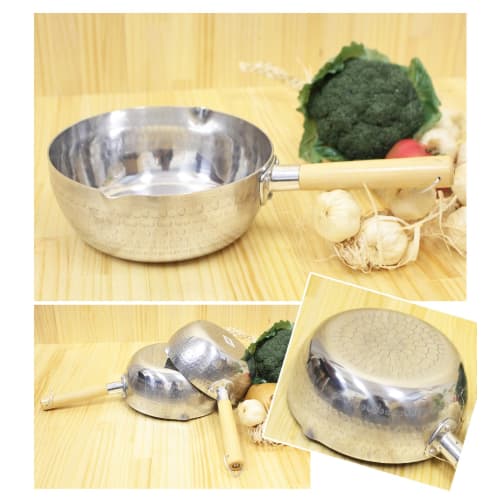 Yukihira Pot (Hammered Aluminum Saucepan) 2.2mm Thick, 18cm, ZK-1822