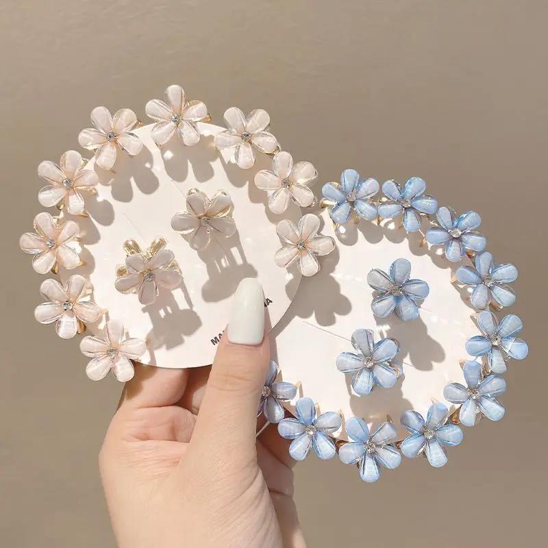 2023 Summer Camellia Mini Hair Claw Clip for Girls