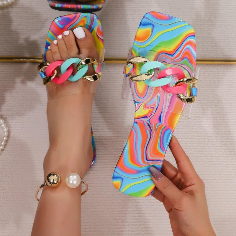 

Женские летние тапочки, уличные шлепанцы, балетки, новые красочные корейские сандалии, туфли без застежек, большой размер 35-43, mujer verano zapatos 36 зелёный