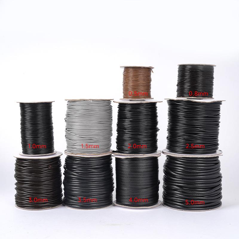 Korean Round Waxed Thread for DIY Jewelry: Bracelet & Necklace Braiding Cord