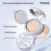 NOVO Cloud Fat Cream Glow Cushion Foundation & Concealer: Long-Lasting, Waterproof, Sweatproof, Soft Focus, Smudge-Resistant.