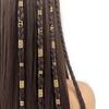 50PCS Bohemian Style Mini Dreadlock Beads Vintage Hollow Hair Rings Hair Pins Loops Hair Accessories Loc Hair Jewelry for Braids