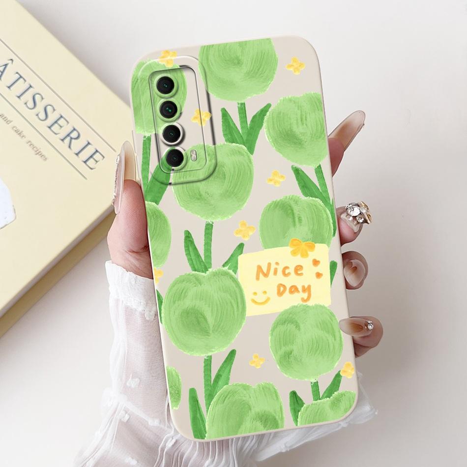For Huawei P Smart 2021 Case Huawei Y7A PPA-LX3 PPA-LX1 PPA-LX2 Elegant Printing Soft Silicone Shockproof Phone Cases