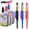 NEW Long Head Nib Deep Hole Markers Pen 20mm/45mm Waterproof White Tile Carpenter Pen for Woodworking Black/Blue/Red Ink