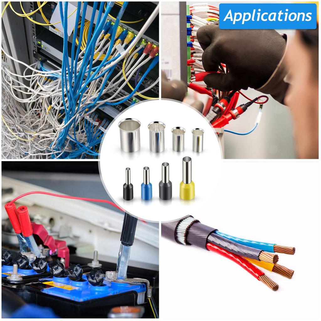 440pcs Ferrule Crimping Tool Wire Ferrule Kits Terminal Connector Sleeves Prevent Wire Bifurcation