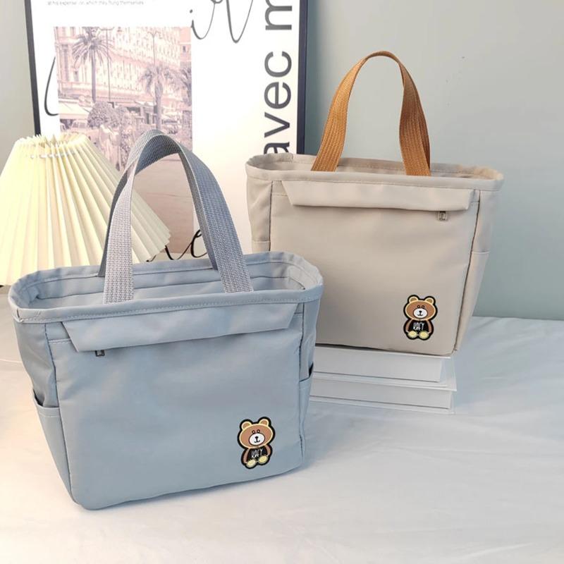 1pc Cute bear portable thick waterproof insulation lunch bag