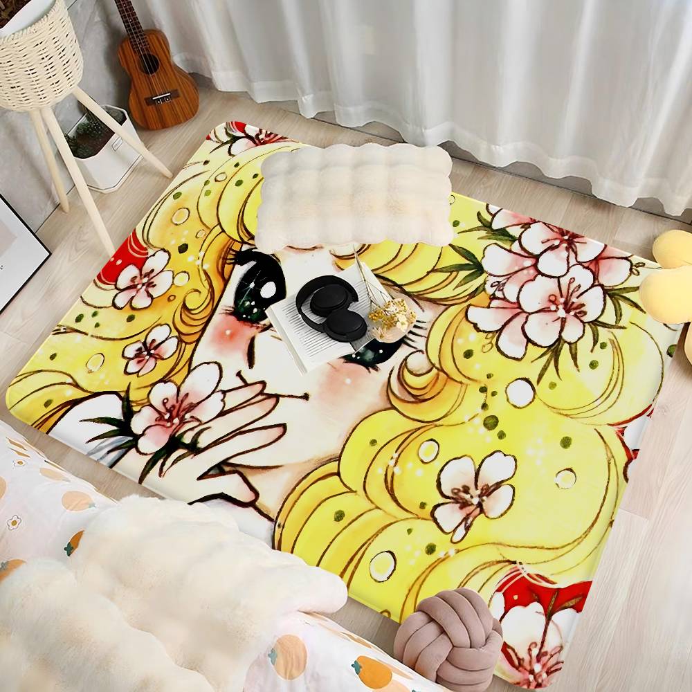 Cartoon Women's Candy Candy Bathroom Mat Anti-slip Absorb Water Long Strip Cushion Bedroon Mat Welcome Doormat