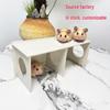 Waterproof Chew-Resistant Wooden Hideaway for Hamsters and Quails: Small Villa Nest
