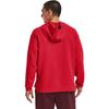 Under Armour Solid Logo Print Hooded Long Sleeve Sweatshirt Men Sweatshirt Red 1373797-890