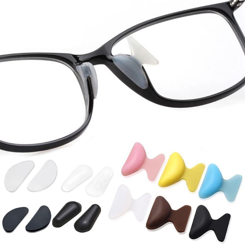 5Pairs Eyeglasses Anti Slip Nose Pads Soft Silicone Self Adhesive Glasses Nose Holder Long Lasting Spectacles Nose Support