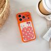 Cartoon Orange Cat iPhone 15 Pro Max Case - Anti-Fall, Big Window Design
