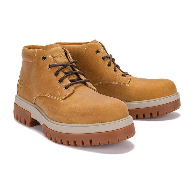 Timberland Waterproof Comfortable Versatile Non-Slip Short Outdoor Boots Men Boots Brown A5YJ5