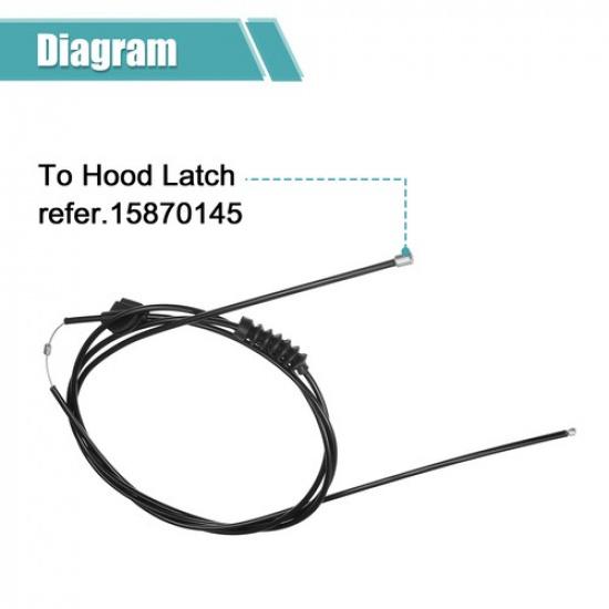 Pack of 1 Hood Latch Release Cable For Volvo XC60 2010-2016 No.31297545