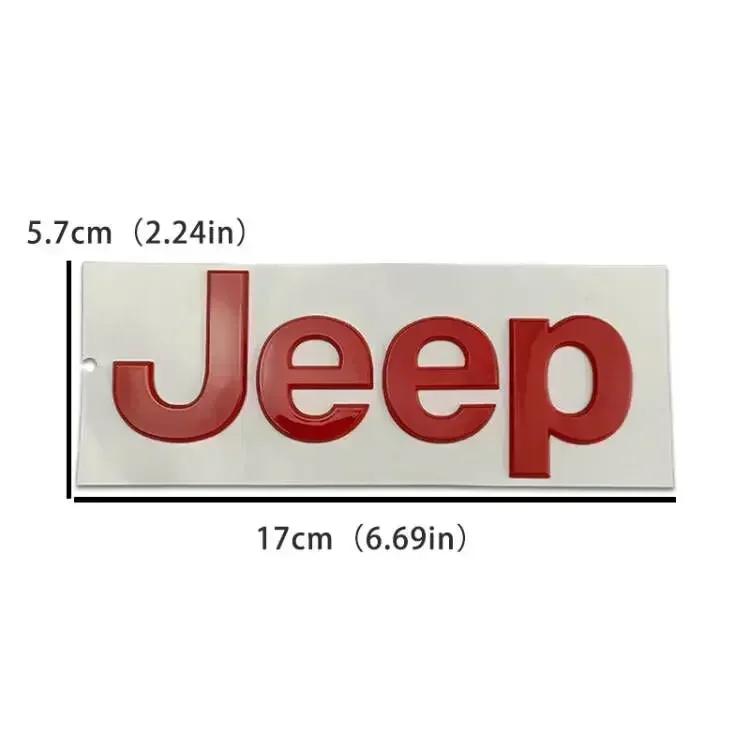 ABS Car Front Hood Sticker for Jeep Wrangler Grand Cherokee Compass Renegade JK JL Patriot Rubicon Rear Trunk Decals Accessories