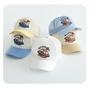 Kids' Cartoon Plaid Sun Hat: Windproof, Breathable Baseball Cap