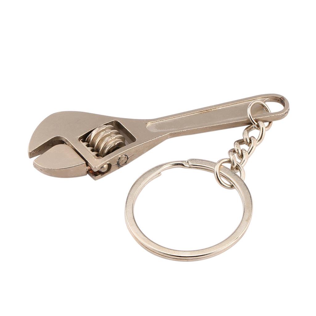 1PC Metal Adjustable Creative Tool Wrench Spanner Key Chain Ring Keyring US