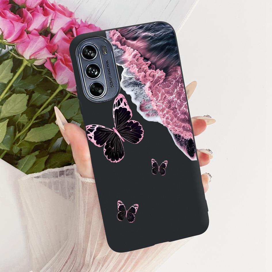 For Motorola Moto G62 5G Case Fashion Butterfly Bowknot Pattern Soft Silicone Cover For Motorola Moto G22 G32 G42 4G Phone Shell