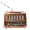 Portable Bluetooth Speaker: 1968BT Antique Style Home Radio with Subwoofer & Multifunction Card Slot