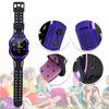 E12 Kid Phone Smart Watch Insert Card Take Photo with Colours TFT Screen(black &pink&purple)
