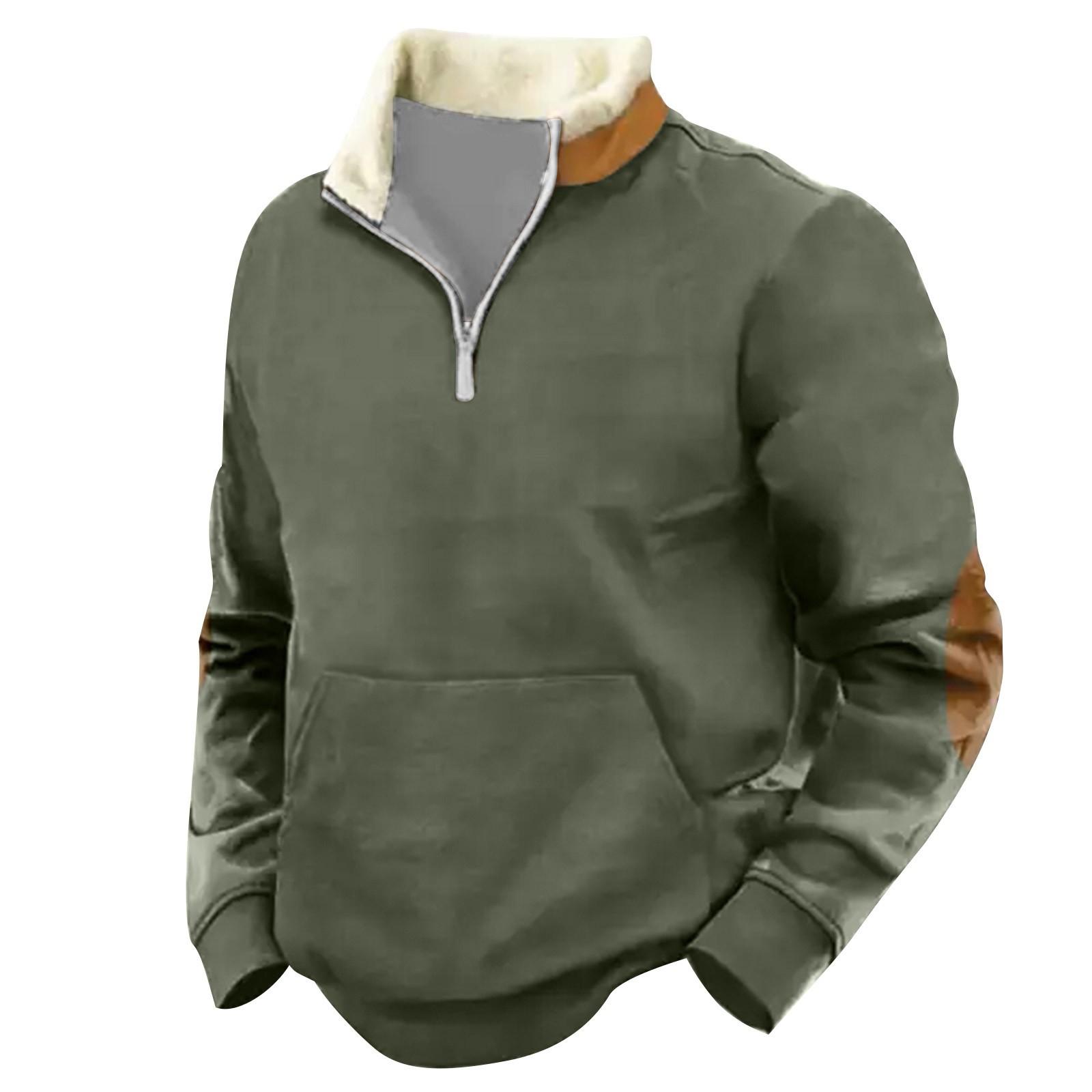 

Весенне-осенняя мужская толстовка с воротником-стойкой на открытом воздухе, повседневные свитера, топы XXL