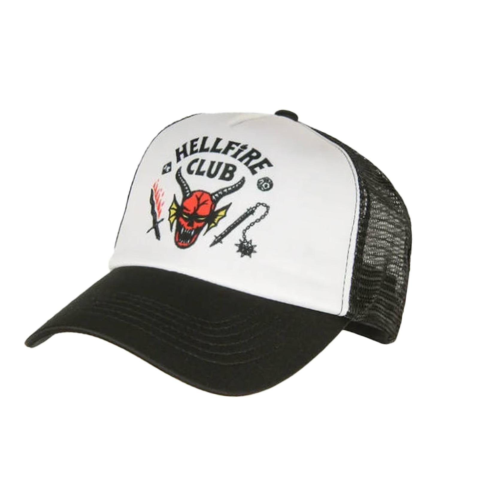 

Adult Hellfire Club Costume Adjustable Truck Driver Hat Role-playing Hat One Size белый