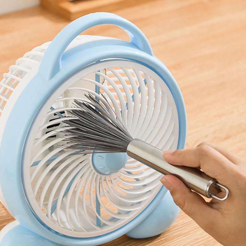 Многофункциональная чистящая щетка со стальной ручкой Бытовая чистящая щетка для дома, кухни, ванной комнаты OneSize