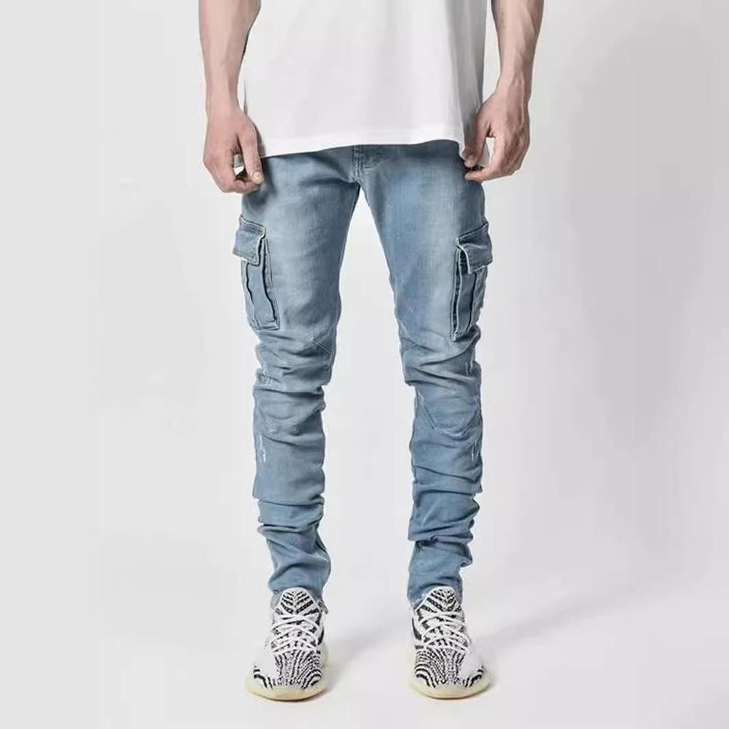 European American Men's Slim Fit Side Pocket Skinny Jeans