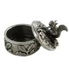 Les Trésors De Lily [Q2779] - Jewelry Box / Handcrafted Secret Box 'Squirrel' Aged Silver - Pattern 32x27 Mm