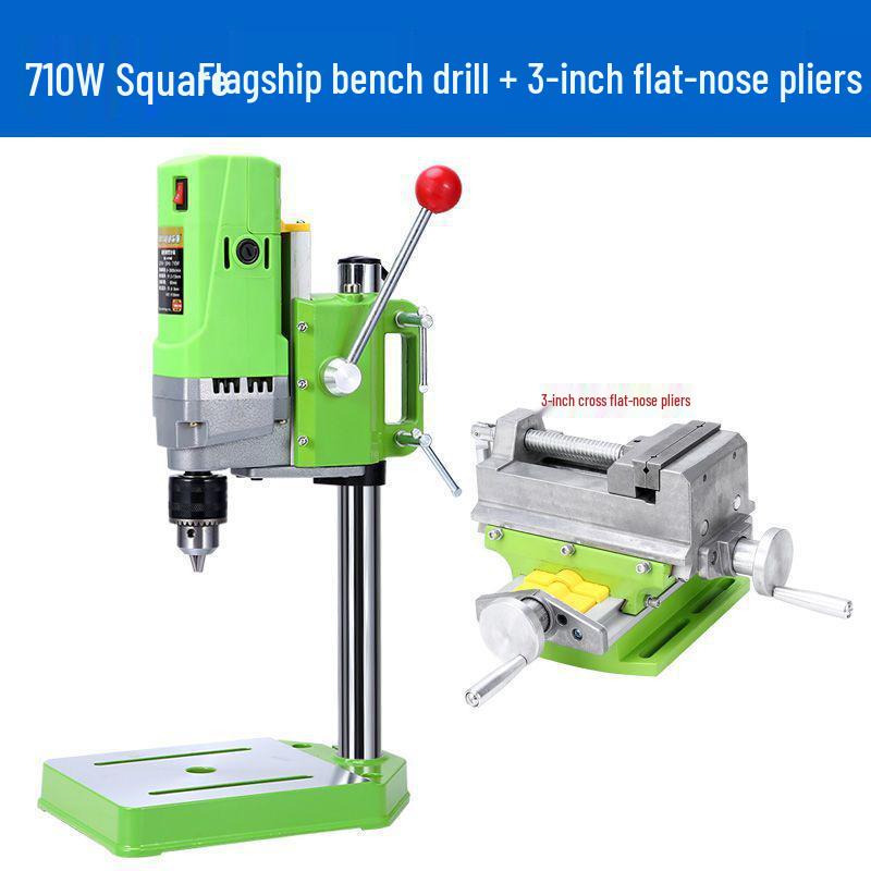 220V High-Precision Mini Drill Press for Woodworking and Industrial Use